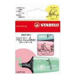 STABILO 07/03-57 marqueur 3 pièce(s) Pointe biseautée Vert, Rose, Turquoise