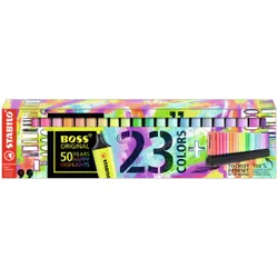 STABILO BOSS Original marqueur 23 pièce(s) Pointe biseautée Multicolore