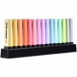 Set De Bureau de 15 Surligneurs STABILO BOSS Original - Couleurs Pastel - Vue supplémentaire 2