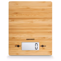 Soehnle Bamboo Bambou Comptoir Rectangle Balance de ménage électronique