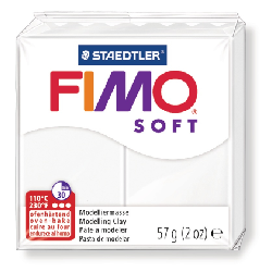 GRAINE CREATIVE Fimo Soft 57G Blanc