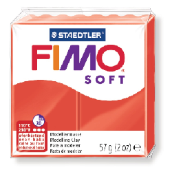 GRAINE CREATIVE Fimo Soft 57G Rouge Indie