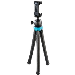 Hama FlexPro trépied Smartphone/action caméra 3 pieds Noir, Bleu