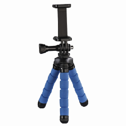 Hama Flex trépied Smartphone/action caméra 3 pieds Noir, Bleu
