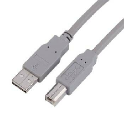 Hama USB Connection Cable A-Plug - B-Plug, grey, 1.8 m câble USB 1,8 m USB A USB B Gris