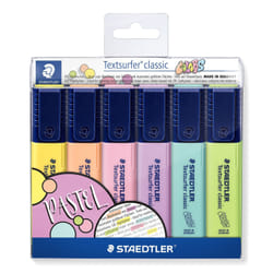 Staedtler 364 C marqueur 6 pièce(s) Pointe biseautée Citron vert, Menthe, Pêche, Rose, Violet, Jaune