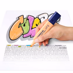 Staedtler 364 C marqueur 10 pièce(s) Pointe biseautée Noir, Marron, Bleu clair, Gris clair, Citron vert, Menthe, Pêche, Rose, Violet, Jaune - Vue supplémentaire 6