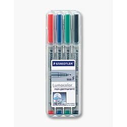 Staedtler 316 WP4 marqueurNoir, Bleu, Vert, Rouge
