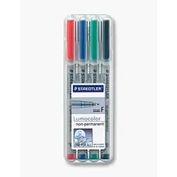 Staedtler 316 WP4 marqueurNoir, Bleu, Vert, Rouge