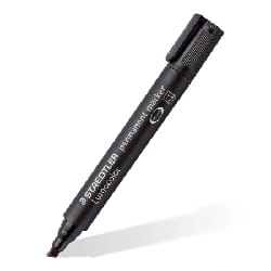 Staedtler Lumocolor 350 marqueur indélébile Pointe biseautée Noir
