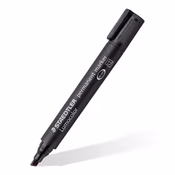 Staedtler Lumocolor 350, Noir, Pointe biseautée, Noir, Polypropylène (PP), 2 mm, 5 mm
