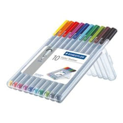 Staedtler triplus fineliner 334 stylo fin Multicolore 10 pièce(s)