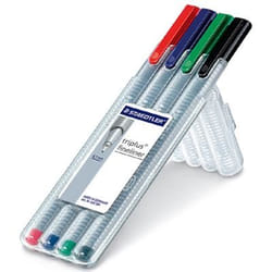 Staedtler 334 SB4 Noir, Bleu, Vert, Rouge 4 pièce(s)