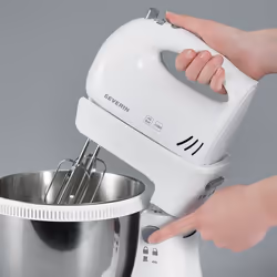 Severin HM 3816 Robot mixer 300 W Gris, Acier inoxydable, Blanc