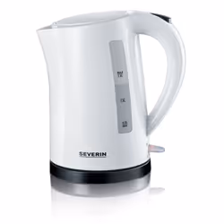 Severin WK 3494, 1,5 L, 2200 W, Noir, Blanc, Indicateur de niveau d'eau, Arrêt de sécurité en cas de surchauffe, Sans fil