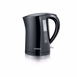 Severin WK 3498, 1,5 L, 2200 W, Noir, Métal, Plastique, Indicateur de niveau d'eau, Arrêt de sécurité en cas de surchauffe