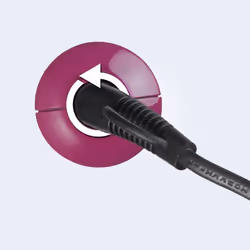 Severin LS 0670 brosse soufflante et fer à lisser Fer à friser À chaleur Noir, Violet 25 W - Vue supplémentaire 3
