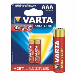 Pile VARTA Longlife Max Power LR03 AAA BP2 - Energie Flexible pour les appareils de haute technologie par exmple les caméras  ...
