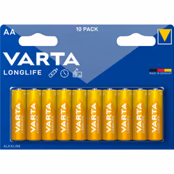 Varta BV-LL 10 AA, Batterie à usage unique, AA, Alcaline, 1,5 V, 10 pièce(s), Bleu, Jaune