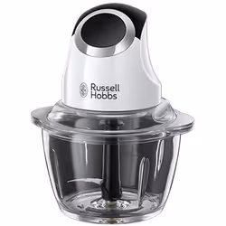 Russell Hobbs Horizon, 0,5 L, Transparent, Blanc, Verre, Acier inoxydable, Boutons, 200 W