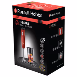 Russell Hobbs Desire 0,7 L Mélangeur par immersion 500 W Rouge, Acier inoxydable