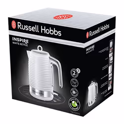 Russell Hobbs Inspire bouilloire 1,7 L 2400 W Blanc