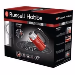 Russell Hobbs Retro Batteur à main 500 W Rouge