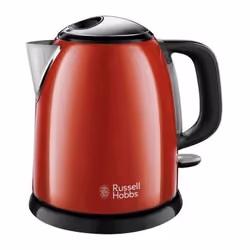 Russell Hobbs - russel hobbs 24992-70 Bouilloire Compacte Colours Plus Capacite 1 l Filtre Anti-Calcaire Amovible Lavable - Rouge