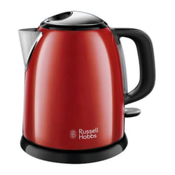 Russell Hobbs - russel hobbs 24992-70 Bouilloire Compacte Colours Plus Capacite 1 l Filtre Anti-Calcaire Amovible Lavable - Rouge