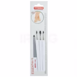 TITANIA Set de Manucure - 1020 , Set de Manucure est idéal pour les urgences et se glisse facilement et rapidement dans votre ...