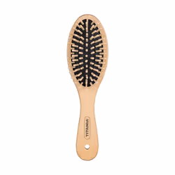 TITANIA Brosse Pneumatique Bois sert à avoir un brossage doux sans tirer, box transparent.