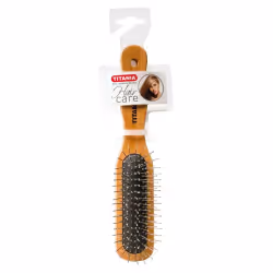 La brosse de massage de la marque TITANIA avec un manche en bois durable et des poils métalliques pour fournir une résistance ...
