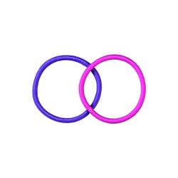 TITANIA 12 Elastiques 3CMX2MM Rose Violet - 7994 Girl