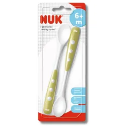 NUK 2 CUILLERES EN SILICONE 6M