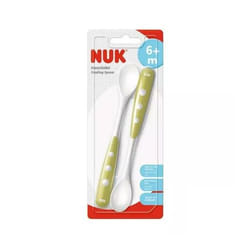 Nuk Cuillère Silicone 6+Mois Verte