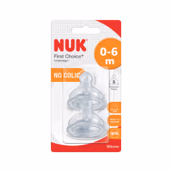 Par rapport à la tétine NUK first choice, la tétine first choice + est encore plus souple grâce à la nouvelle « soft zone » : ...