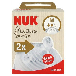 NUK Nature Sense 2 Tétines Silicone - Taille : M