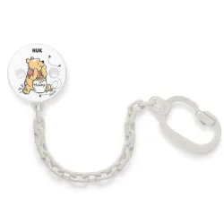 Attache sucette winnie blanc -nuk