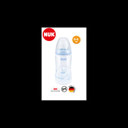 Nuk Biberon Plastique 300ML Bleu 0-6M