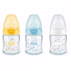 Biberon NUK en Verre 0-6mois / 120ml