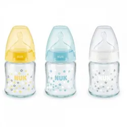 Biberon NUK en Verre 0-6mois / 120ml