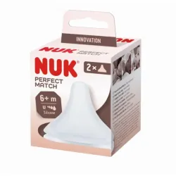 Nuk - Perfect Match 2 Tétines Silicone - 6 mois