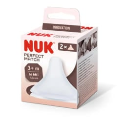 NUK Perfect Match Lot de 2 tétines souple taille M 3mois