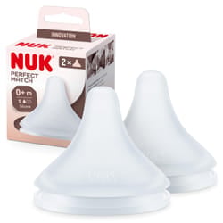 NUK Perfect Match Lot de 2 tétines souple taille S - 0MOIS