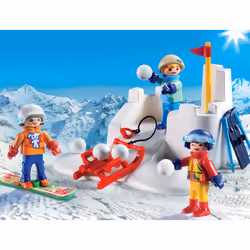 Playmobil FamilyFun Enfants Avec Boules De Neige, Garçon/Fille, 4 an(s), Multicolore, Plastique