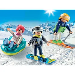 Playmobil FamilyFun Vacanciers Aux Sports D'Hiver