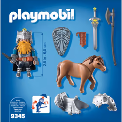 Playmobil Knights Combattant Nain Et Poney - Vue supplémentaire 3
