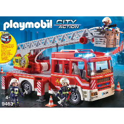 Playmobil Camion de pompiers avec échelle pivotant