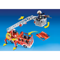 Playmobil Camion de pompiers avec échelle pivotant - Vue supplémentaire 4