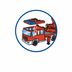 Playmobil Camion de pompiers avec échelle pivotant - Vue supplémentaire 7